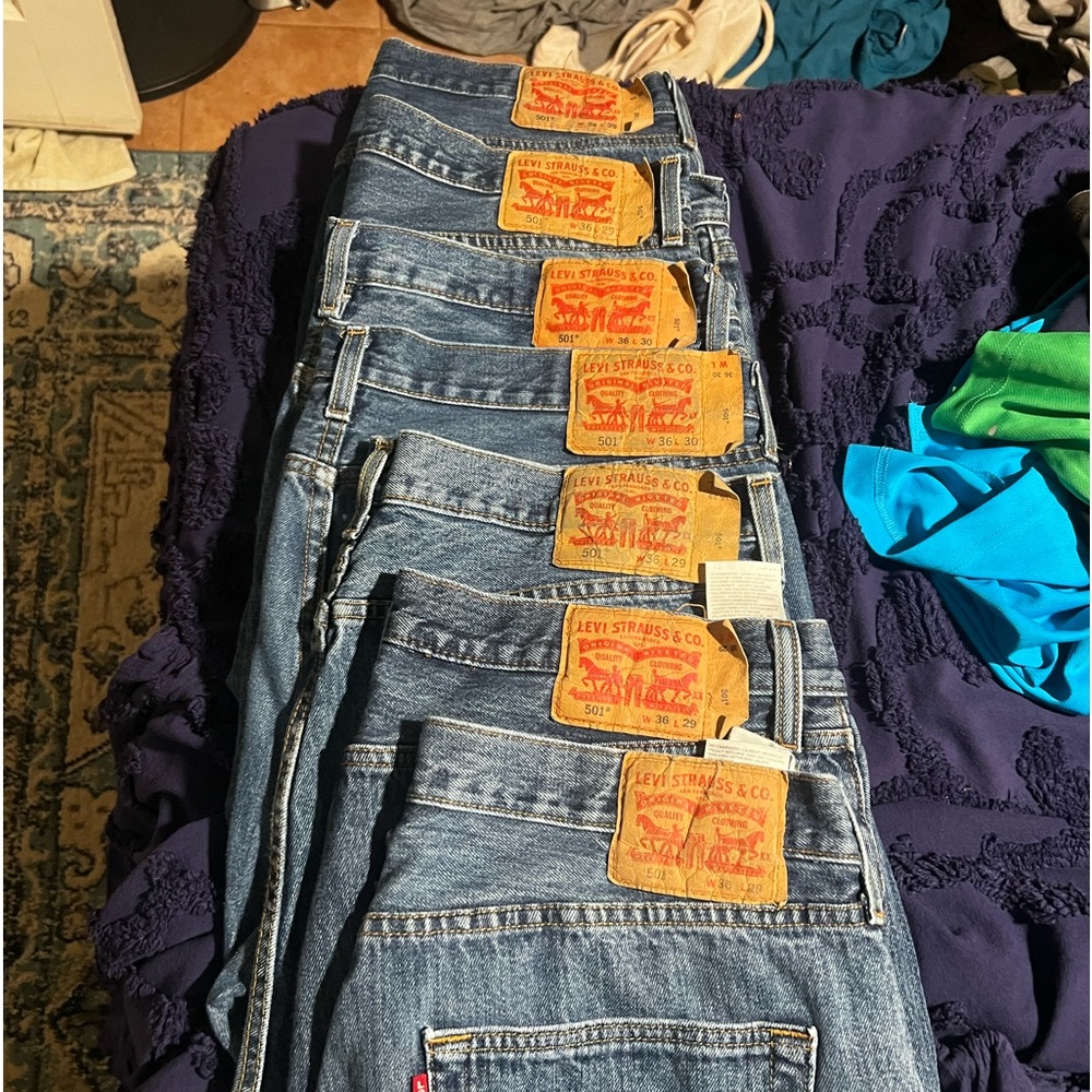 Levis 501 Button Fly Jeans